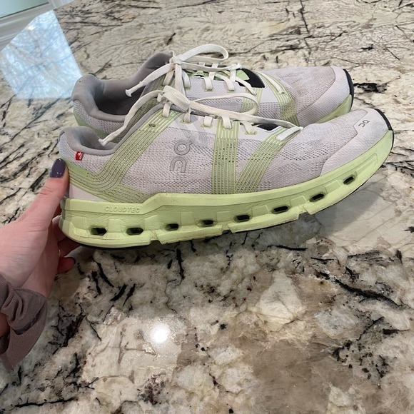 On Running On Cloudgo Frost Hay White‎ Green Shoes - Picture 2 of 8